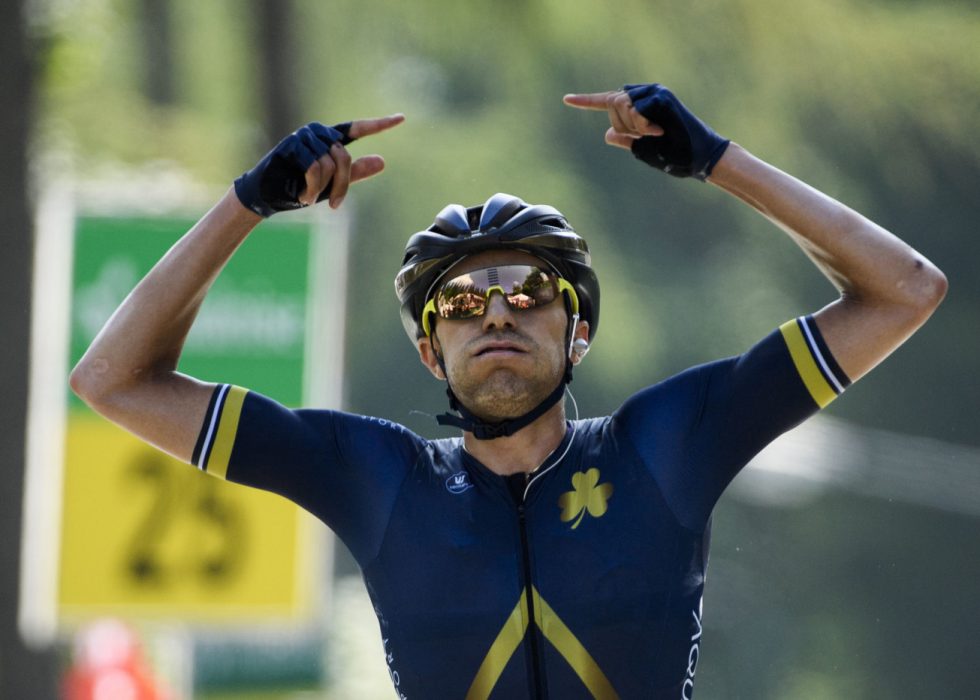 STOR SEIER: Larry Warbasse og Aqua Blue kvitterte for tilliten når de ble invitert til Tour de Suisse i fjor. Denne sesongen har ikke laget klart å klore til seg et av fripassene til de tre største etapperittene