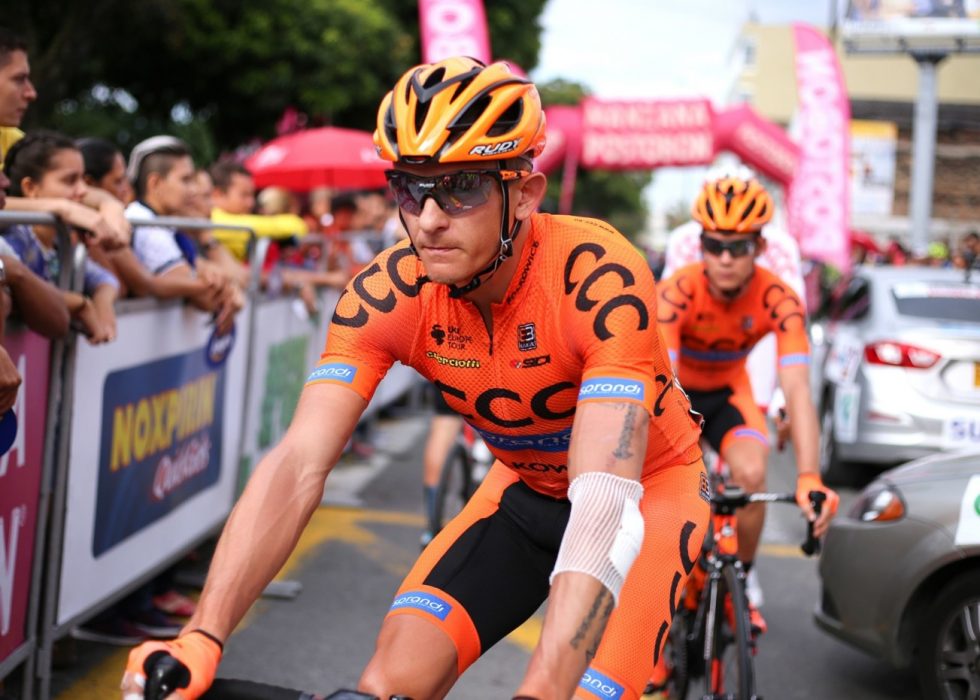 BEKLAGET SEG: Pawel Bernas mener den simulerte velten på åpningsetappen av Tour of Norway så latterlig ut. Foto: Tim de Waele