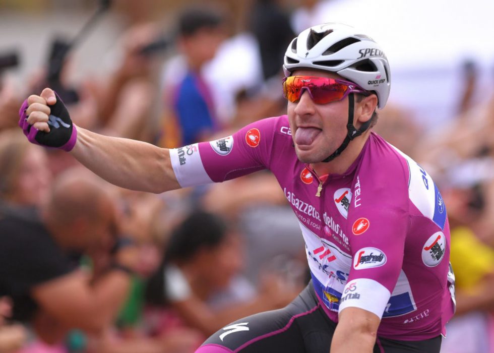 TILBAKE PÅ TOPPEN: Elia Viviani tok sin tredje etappeseier i årets Giro d'Italia. FOTO: Tim de Waele/Getty Images