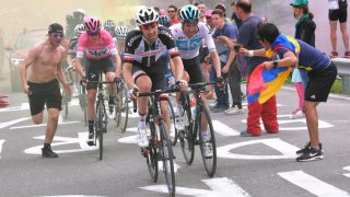 NY DUELL: Bare 46 sekunder skilte Chris Froome og Tom Dumoulin i årets Giro d'Italia. Nå venter en ny duell i Tour de France. FOTO: Tim de Waele/Getty Images