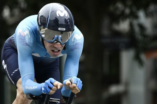MIDLERTIDIG SUSPENDERT: Jaime Rosón var i aksjon for Movistar Team under Critérium du Dauphiné