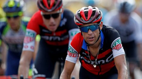 MÅTTE BRYTE: Richie Porte brøt tidlig på den niende etappen av Tour de France. FOTO: REUTERS/Stephane Mahe