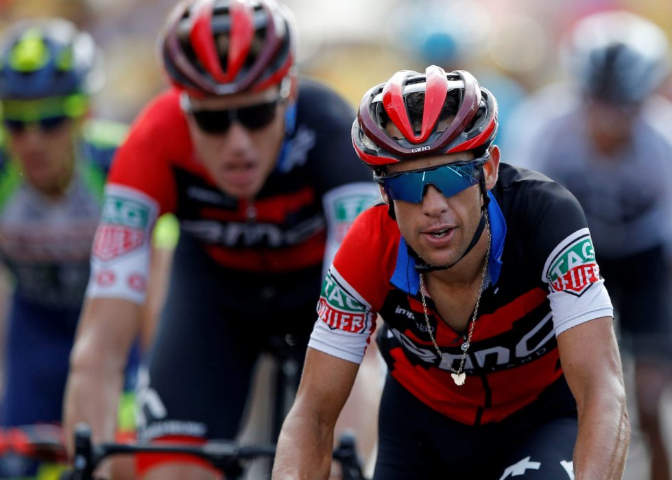 MÅTTE BRYTE: Richie Porte brøt tidlig på den niende etappen av Tour de France. FOTO: REUTERS/Stephane Mahe