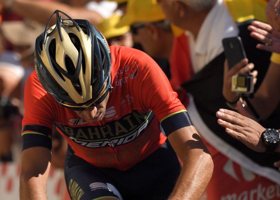 KJEMPET SEG TIL MÅL: Vincenzo Nibali. / AFP PHOTO / Marco BERTORELLO