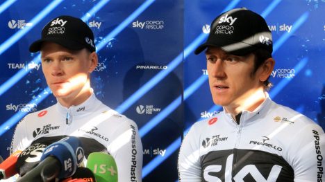 NUMMER EN OG TO: Froome er fremdeles nummer en i Sky-hierarkiet