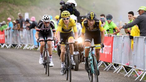 ANGREP: Både Primoz Roglic og Tom Dumoulin angrep