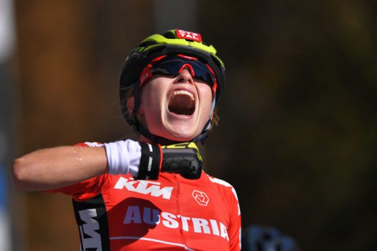 JUBELBRØLET: Laura Stigger hadde de fleste odds mot seg