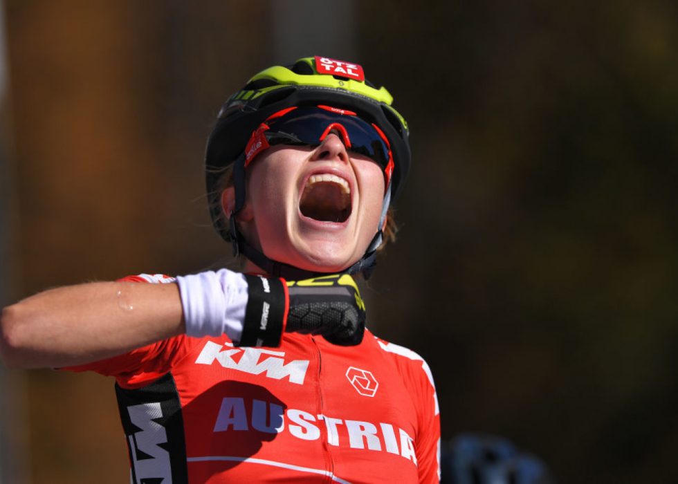 JUBELBRØLET: Laura Stigger hadde de fleste odds mot seg