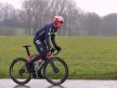 Kristoffer Halvorsen på trening før Omloop Het Nieuwsblad